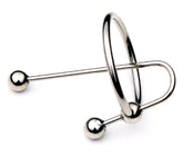 JustSteel Urethra Clip with Glans Ring - - Penis Plugs